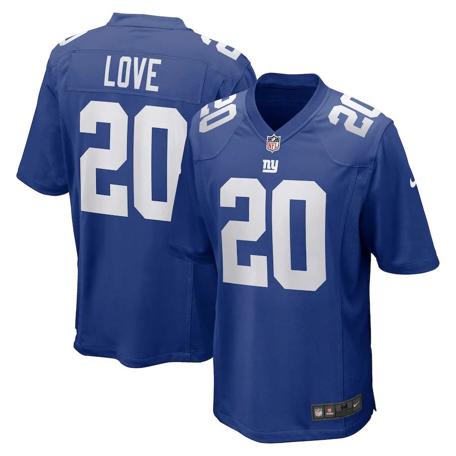 Men New York Giants #20 Julian Love Nike Royal Game NFL Jersey->new york giants->NFL Jersey